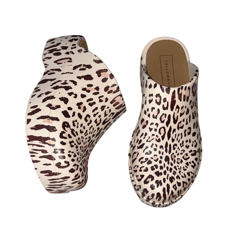 YELLOW‎ Box Zippy Clogs Leopard NEW sz 7